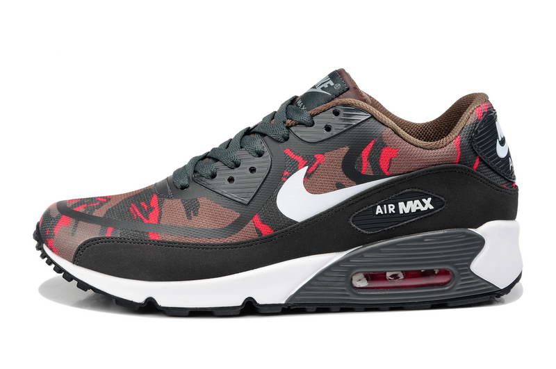 Nike Air Max 90 Chaussures Hommes pre bande Brun Gris (1)